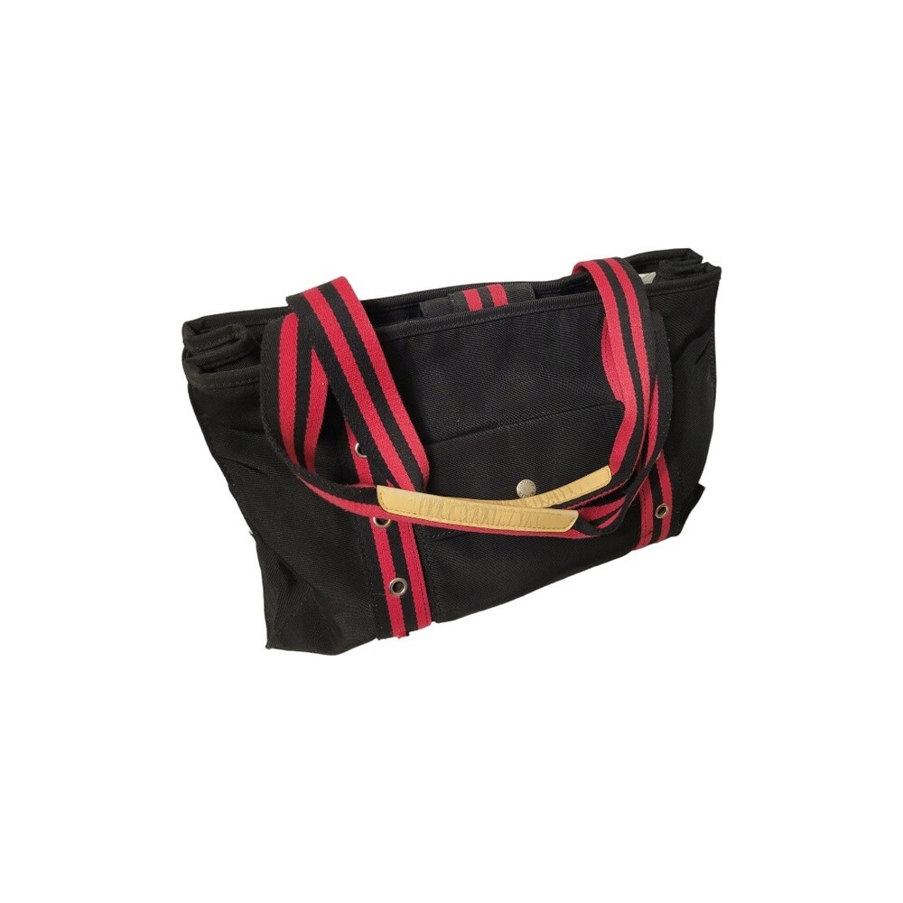 Tommy Hilfiger Tote Bag Women L Red Black Expandable